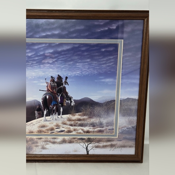 Donald Vann Sovereigns Of Blue Ridge Print Native American Indian Warriors - Picture 5 of 12
